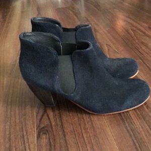 Rachel Comey suede navy booties